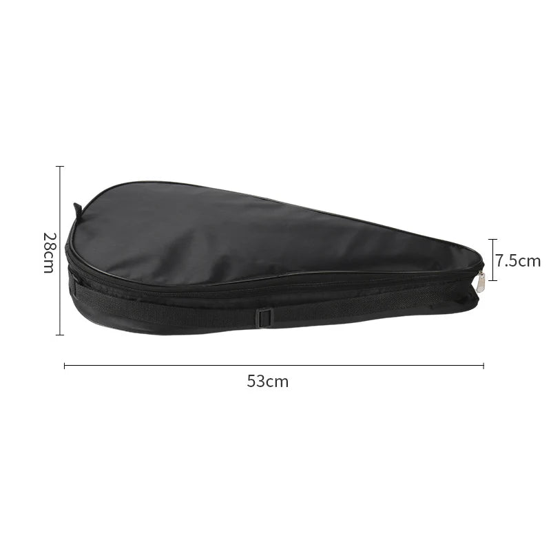 Oxford Black Padel Paddle Bag Cover for Various Tennis Racket Soft Face Carbon Fiber EVA Racquet Unisex Tennis Shoulder Bags