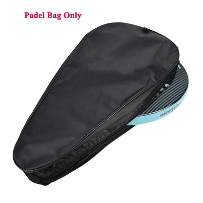 Oxford Black Padel Paddle Bag Cover for Various Tennis Racket Soft Face Carbon Fiber EVA Racquet Unisex Tennis Shoulder Bags